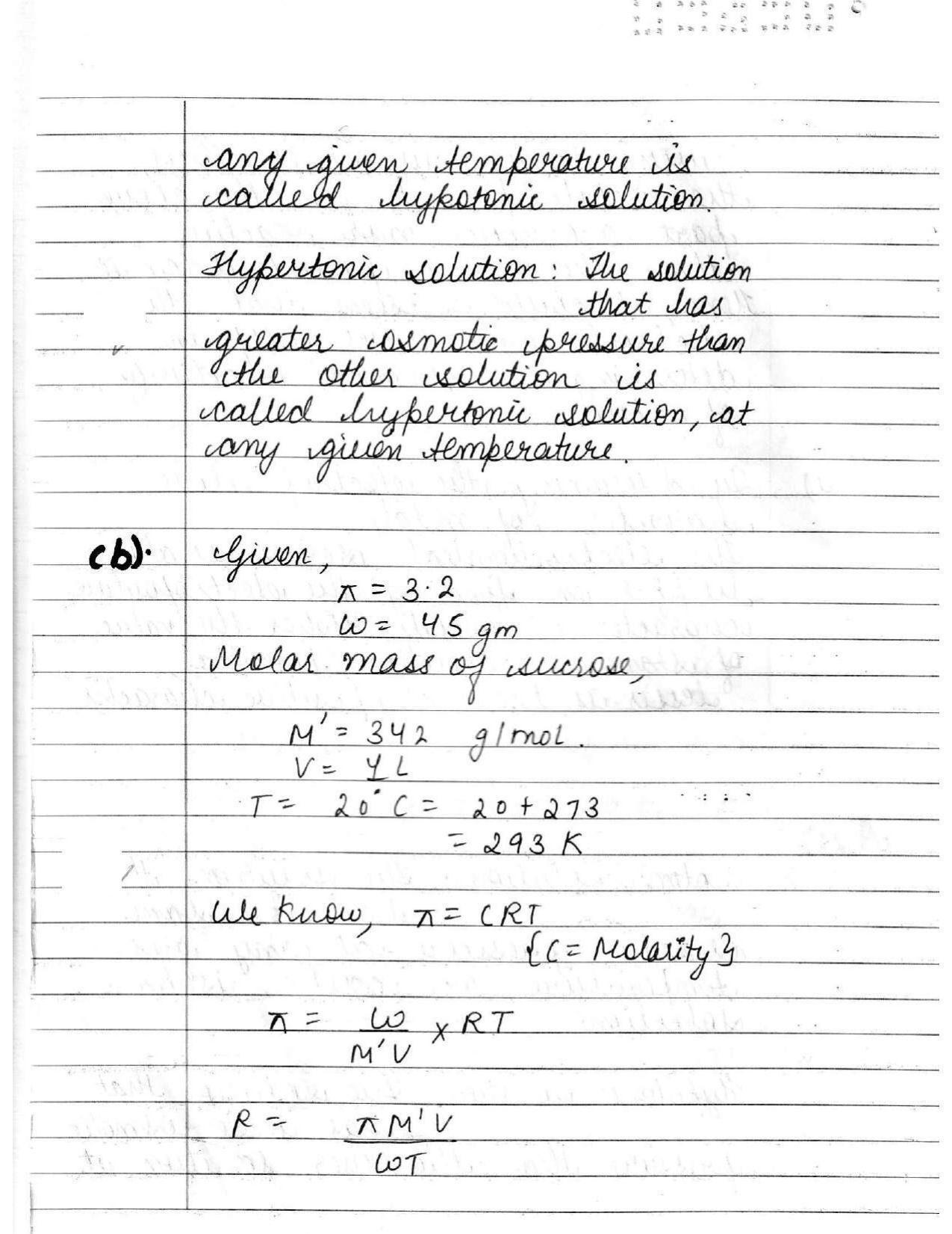UBSE Class 12 Chemistry 2020 Toppers Answer Sheet - Page 13