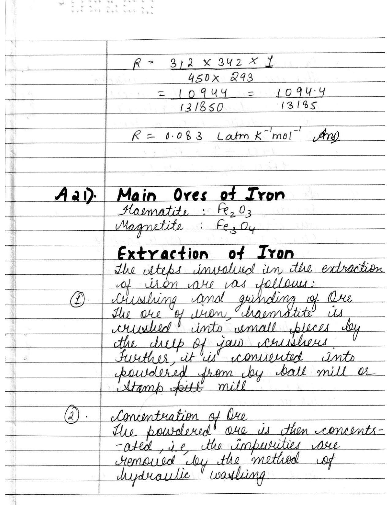 UBSE Class 12 Chemistry 2020 Toppers Answer Sheet - Page 14