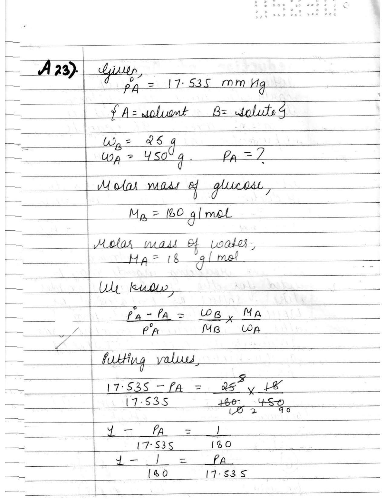 UBSE Class 12 Chemistry 2020 Toppers Answer Sheet - Page 19