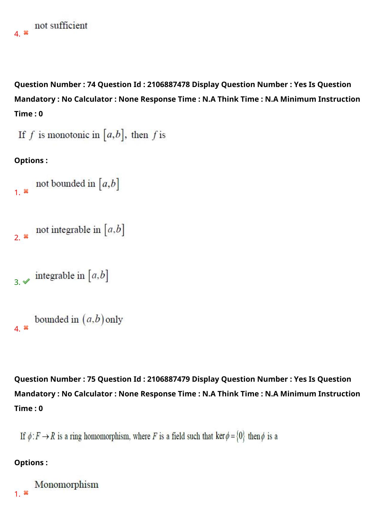 AP ECET 2024 BSc Mathematics 08th May 2024 (Shift 1) Question Paper wth Key - Page 48
