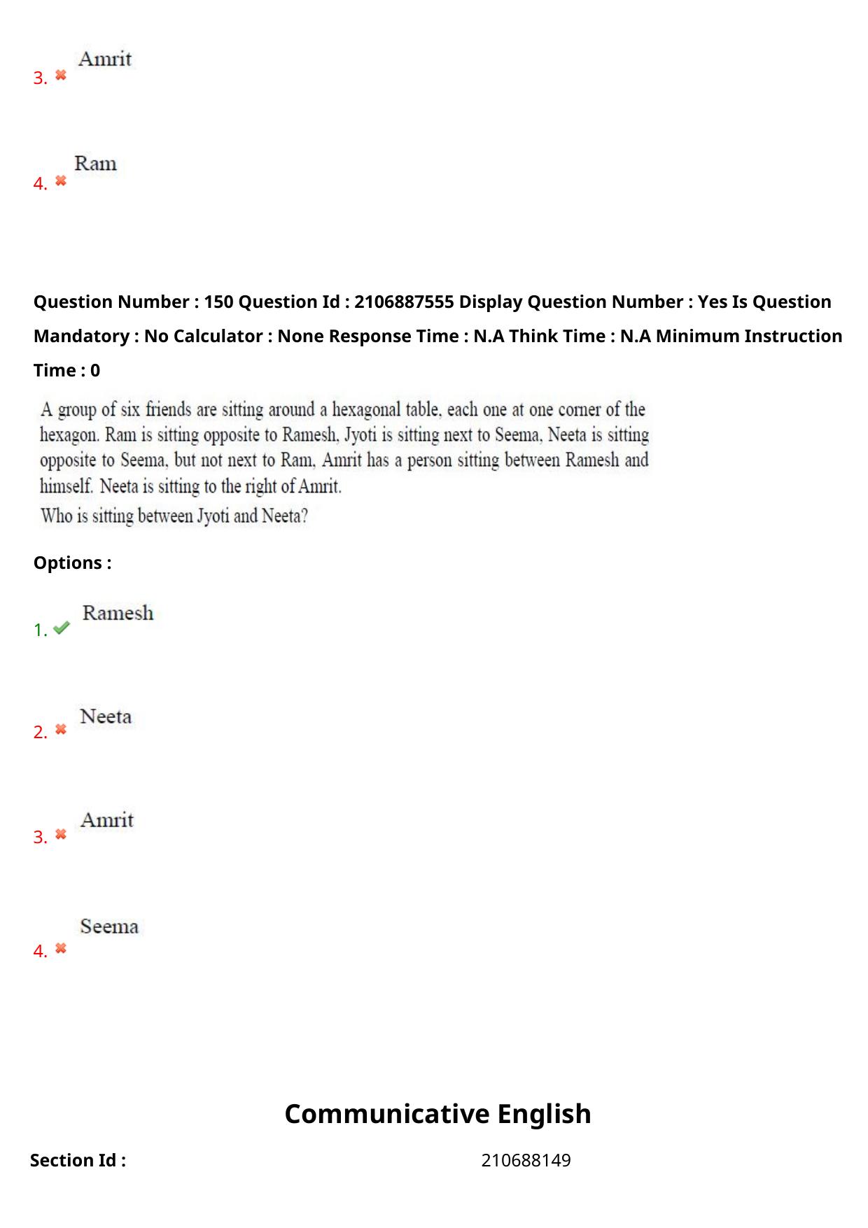 AP ECET 2024 BSc Mathematics 08th May 2024 (Shift 1) Question Paper wth Key - Page 96