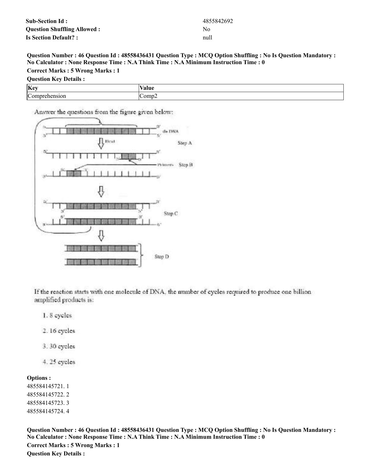 CUET 2023 English Telugu Shift 3 Question Papers - 22 June 2023 - Page 51