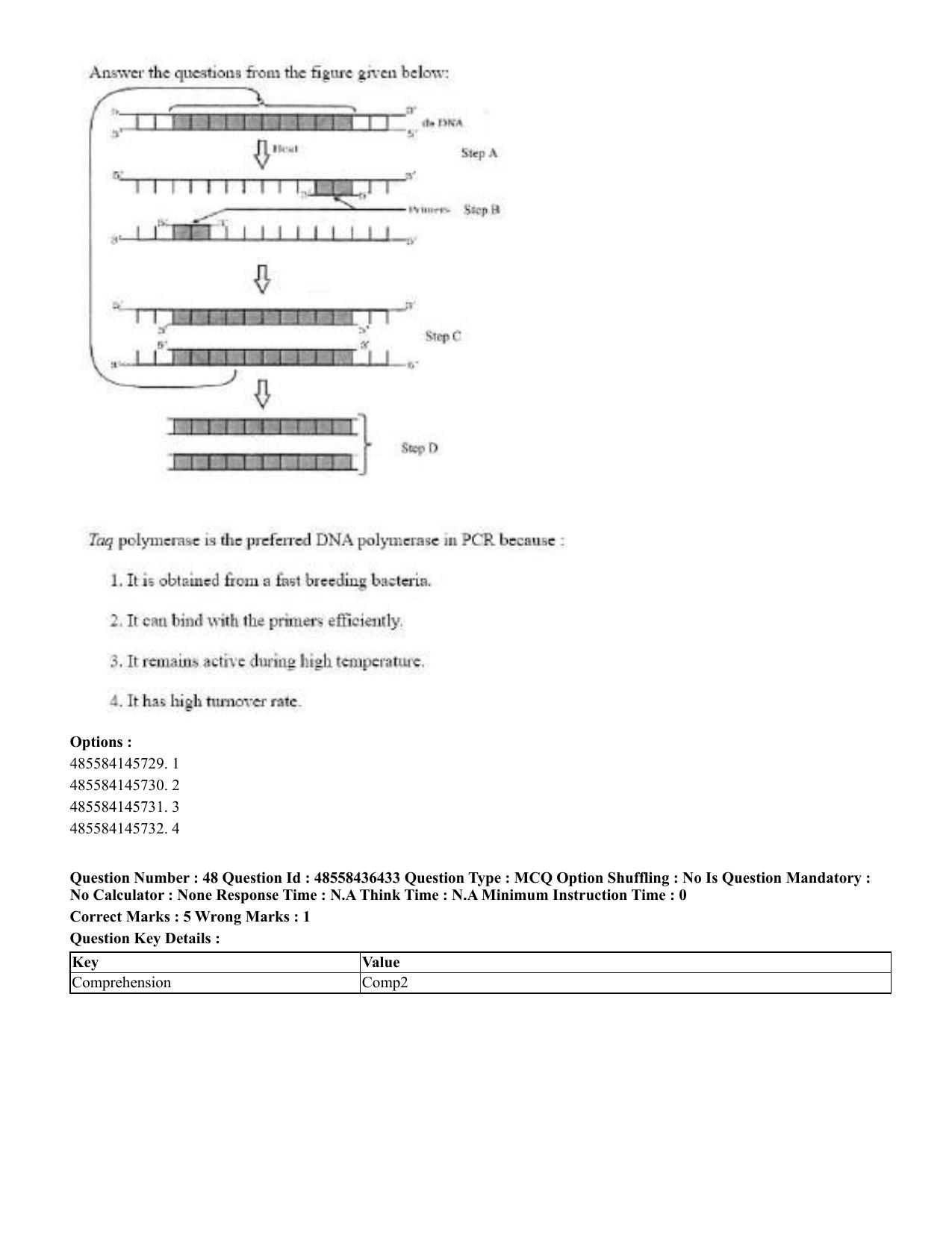 CUET 2023 English Telugu Shift 3 Question Papers - 22 June 2023 - Page 55