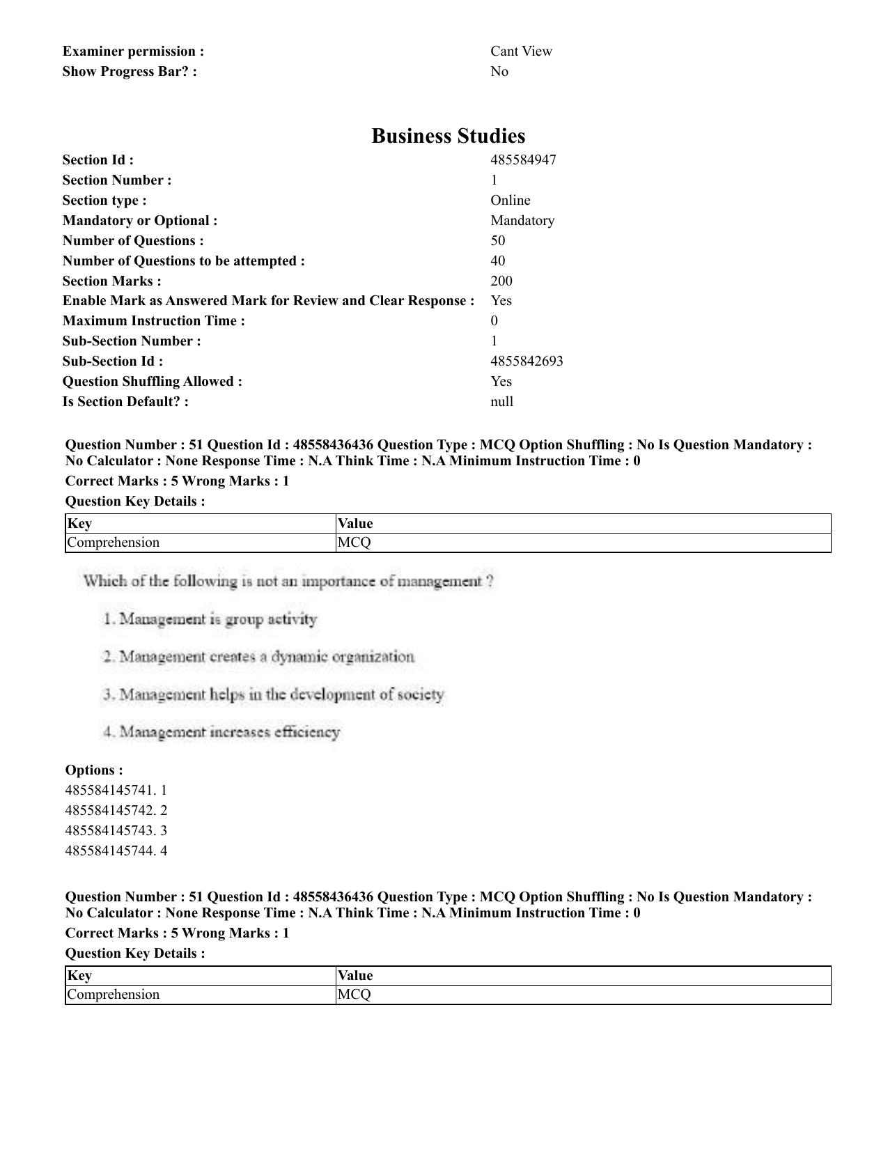 CUET 2023 English Telugu Shift 3 Question Papers - 22 June 2023 - Page 61