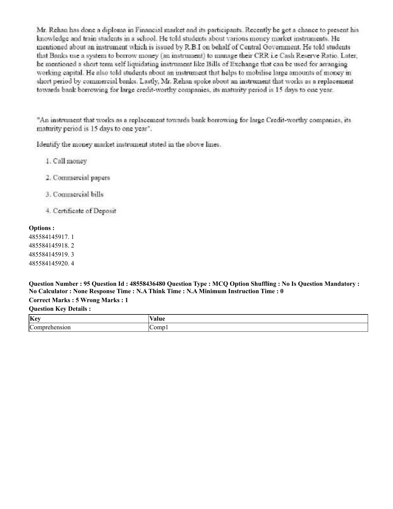 CUET 2023 English Telugu Shift 3 Question Papers - 22 June 2023 - Page 113