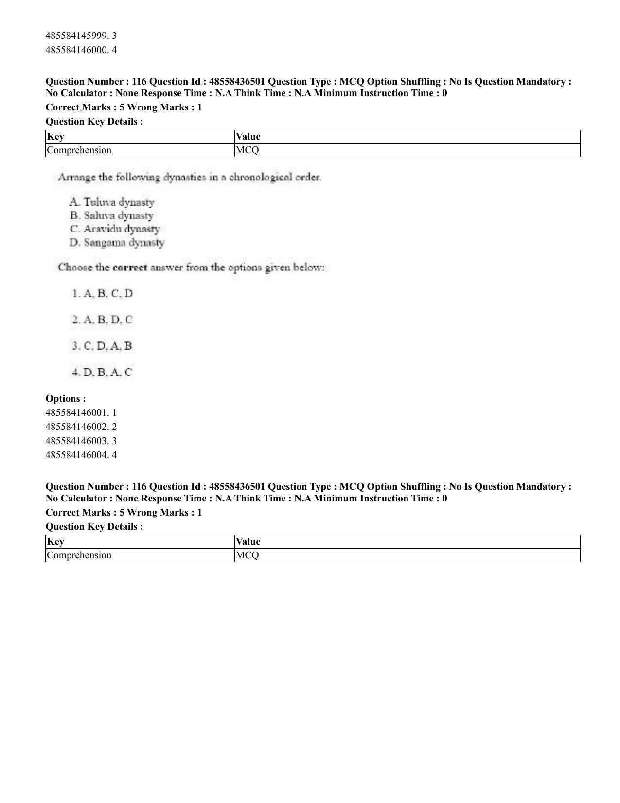 CUET 2023 English Telugu Shift 3 Question Papers - 22 June 2023 - Page 142