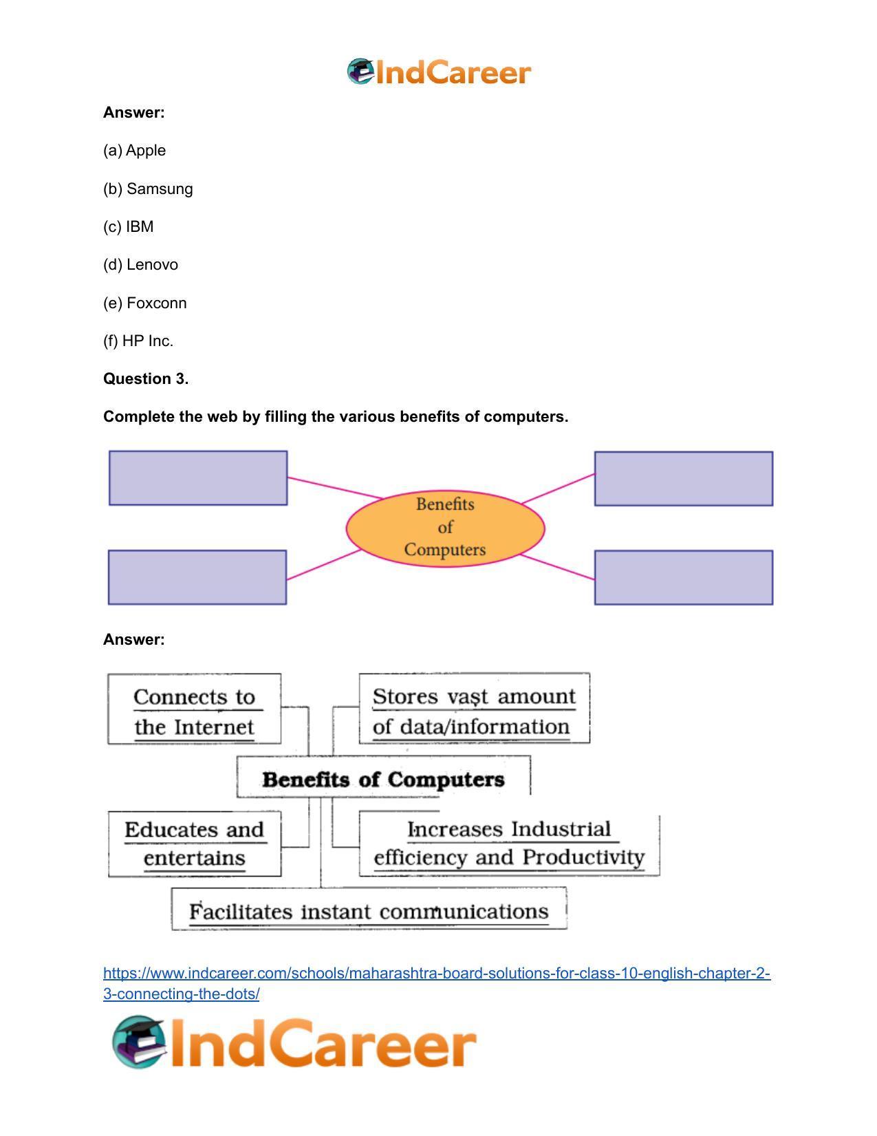 Maharashtra Board Solutions for Class 10- English: Chapter 2.3- Connecting the Dots - Page 4