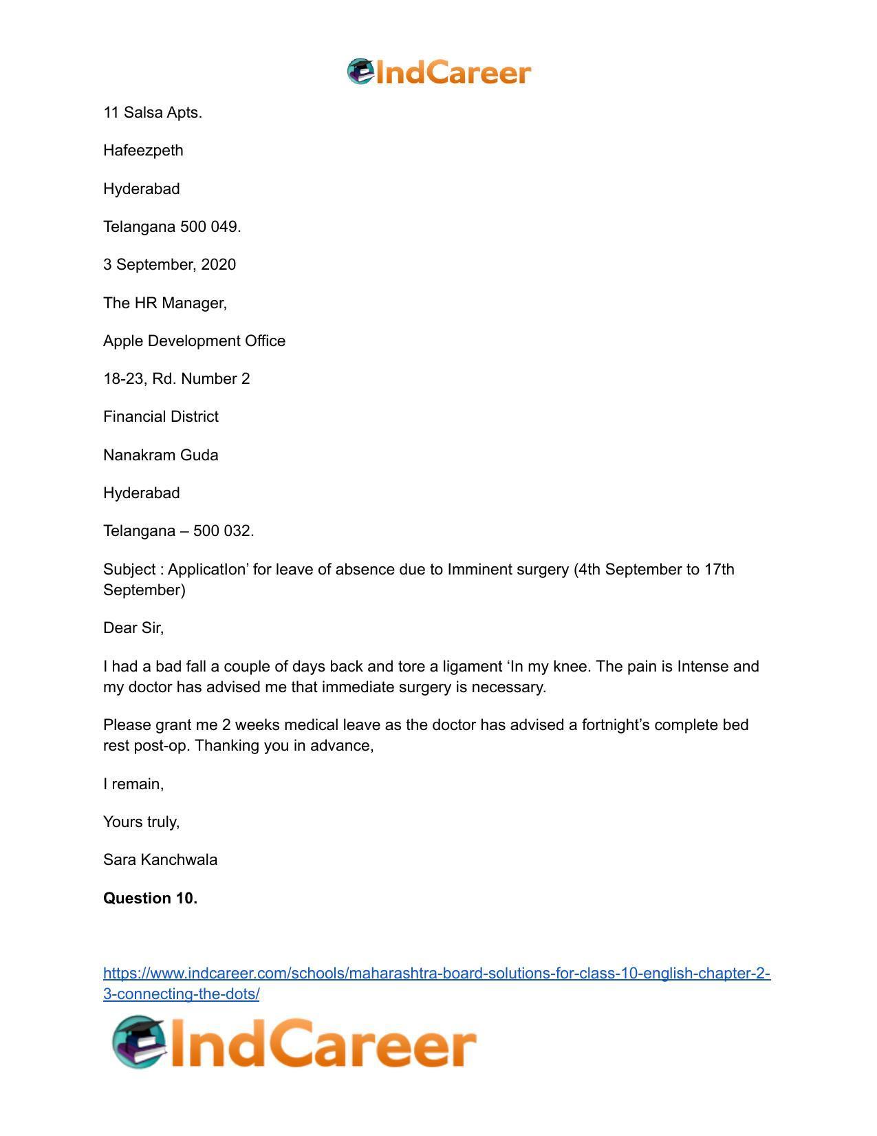 Maharashtra Board Solutions for Class 10- English: Chapter 2.3- Connecting the Dots - Page 19