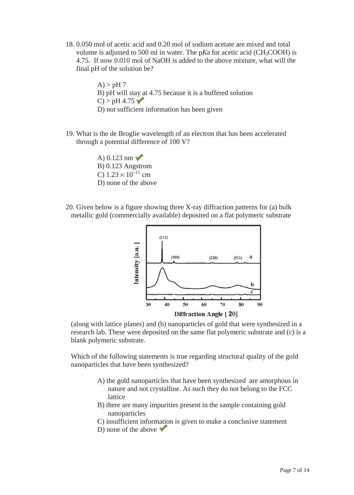 TIFR GS 2014 Chemistry Y Question Paper - Page 7