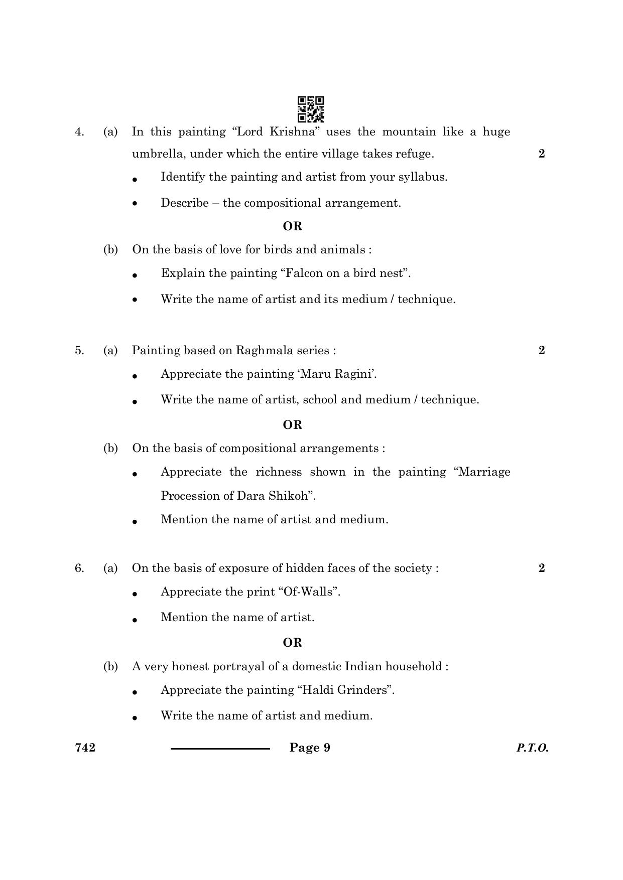 CBSE Class 12 Graphics 2024 Question Paper - Page 9