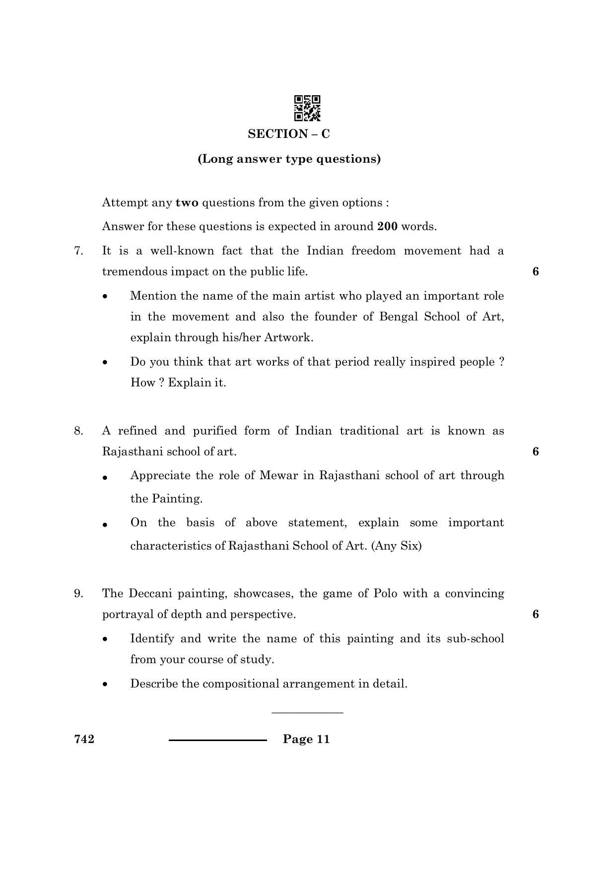CBSE Class 12 Graphics 2024 Question Paper - Page 11