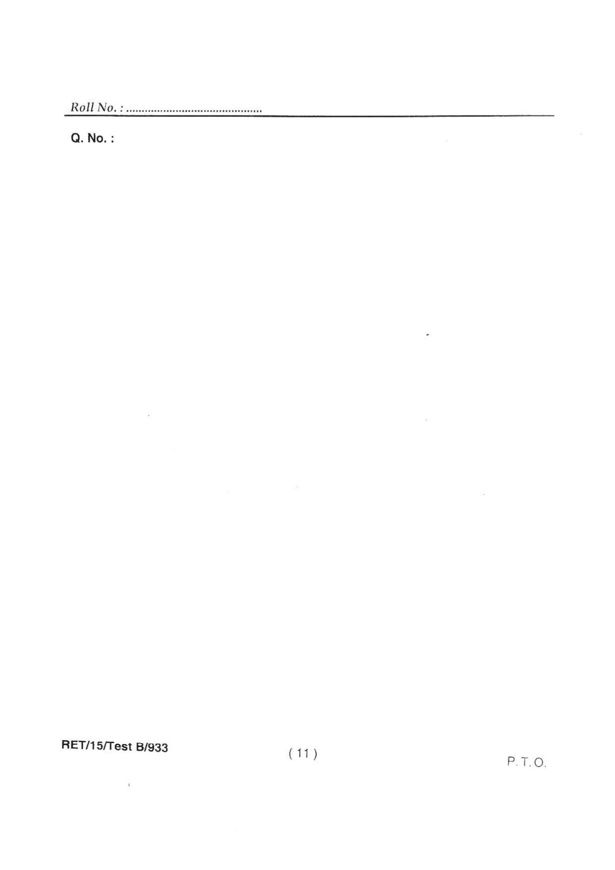 BHU RET AG. ENGG (SOIL & WATER CONSERVATION ENGG) 2015 Question Paper - Page 13