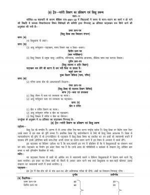 UP Board 11th Syllabus Trade-8 Nursery Teachers Training & Child Care