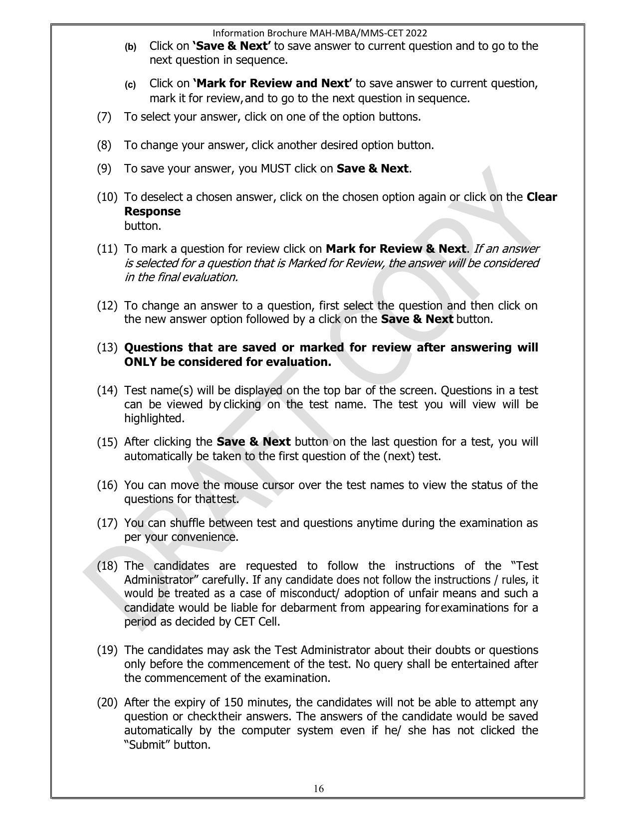 MAH MBA CET 2022 Question Paper - Page 6