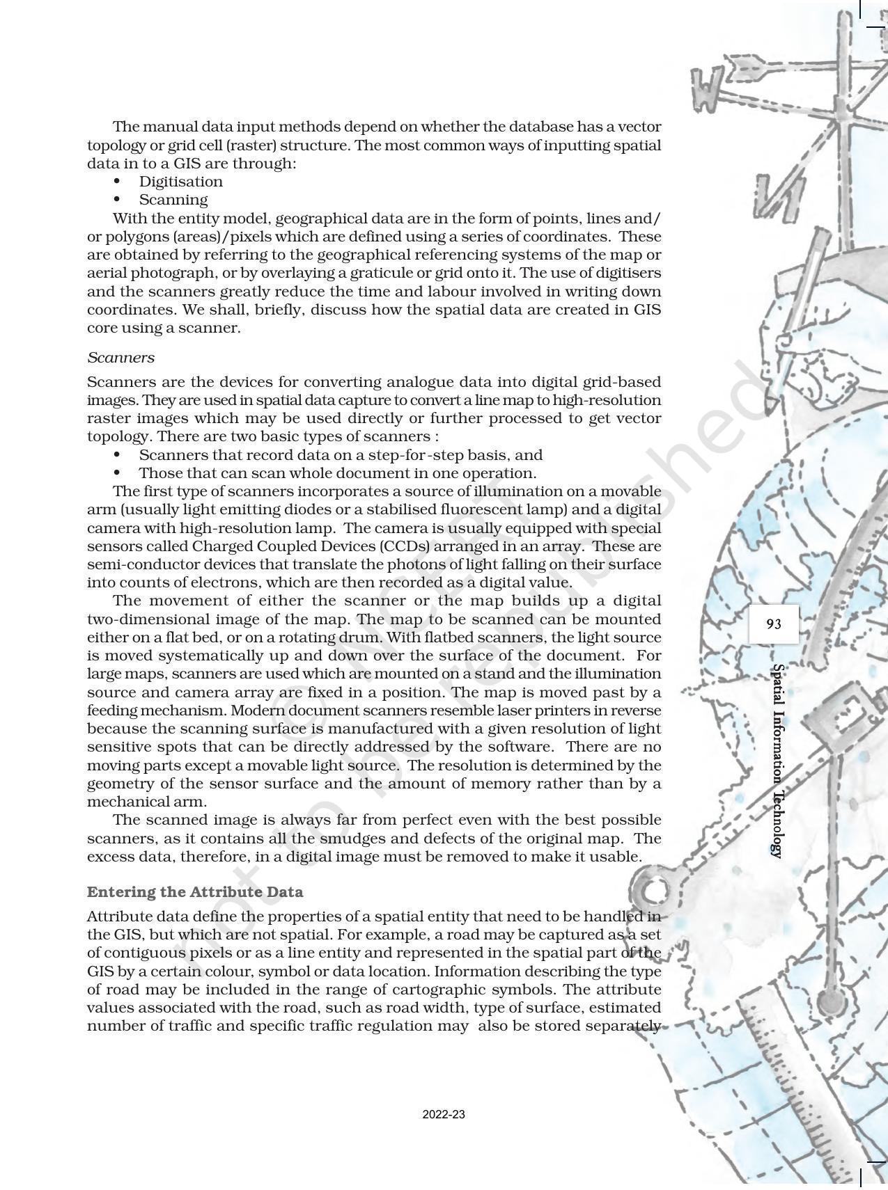 NCERT Book for Class 12 Geography (Part-III) Chapter 6 Spatial Information Technology - Page 9