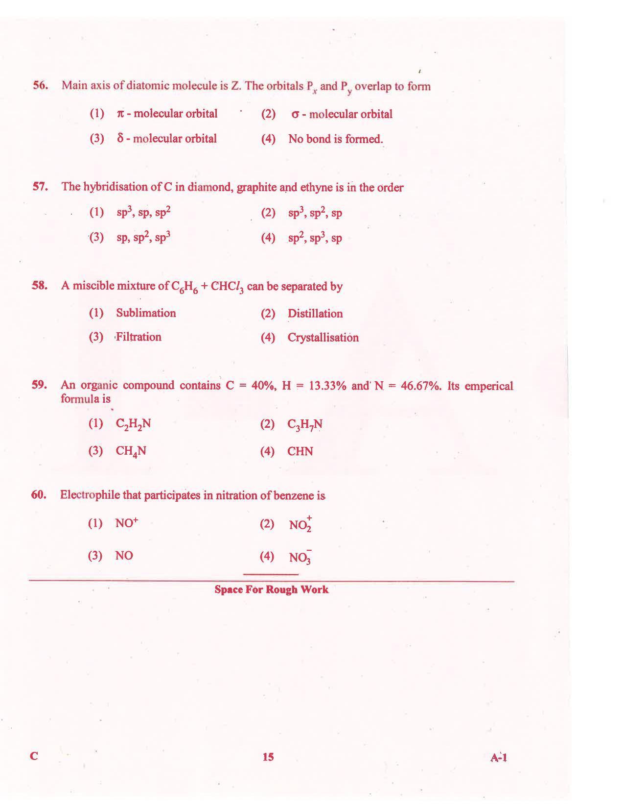KCET Chemistry 2016 Question Papers - Page 15