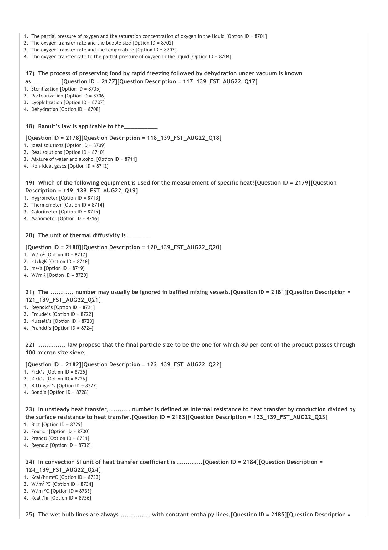 ICAR AIEEA PG 2022 FOOD SCIENCE TECHNOLOGY Question Paper - Page 3