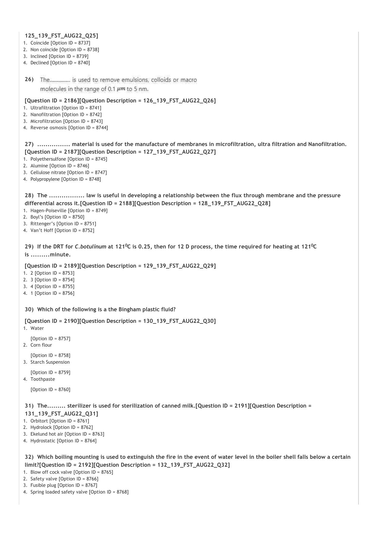 ICAR AIEEA PG 2022 FOOD SCIENCE TECHNOLOGY Question Paper - Page 4