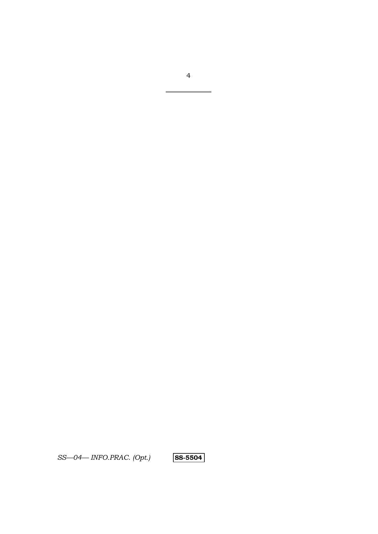 Class 12 2014 Informatics Practices RBSE Question Paper - Page 4