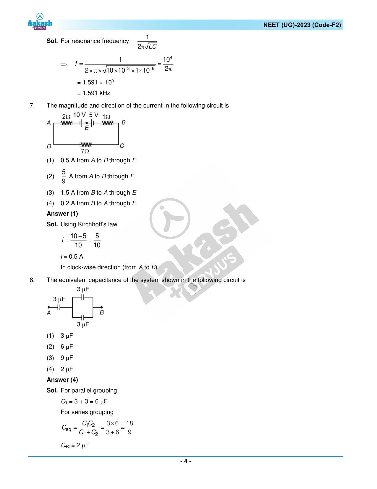 NEET 2023 Question Paper F2 - Page 4