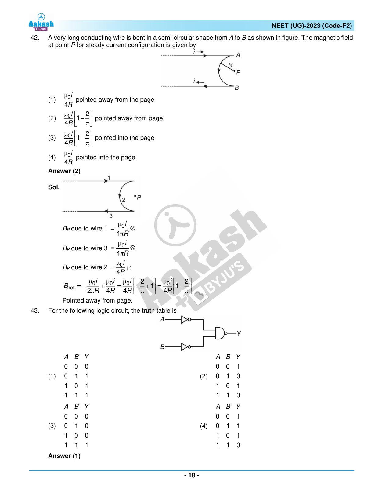 NEET 2023 Question Paper F2 - Page 18