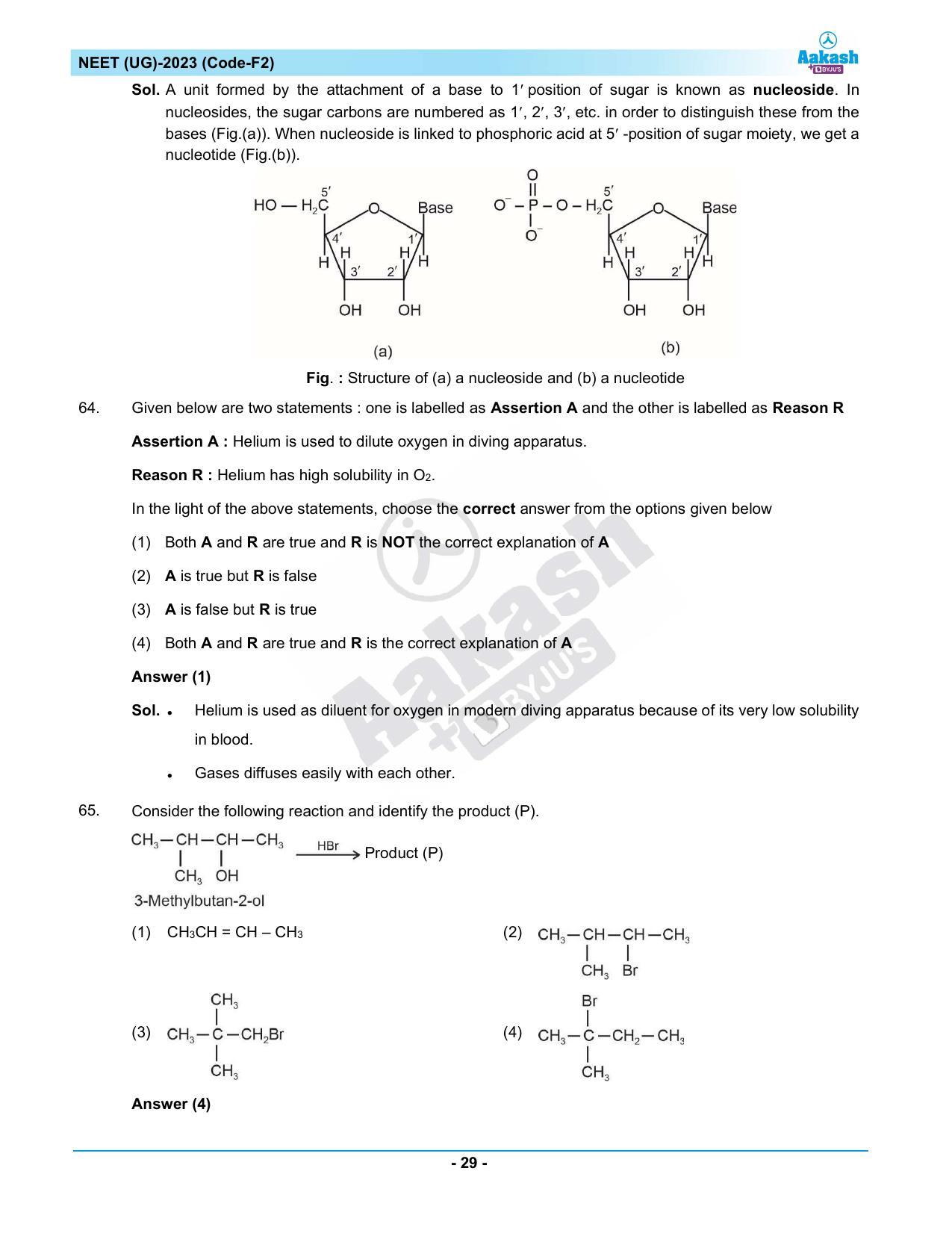 NEET 2023 Question Paper F2 - Page 29