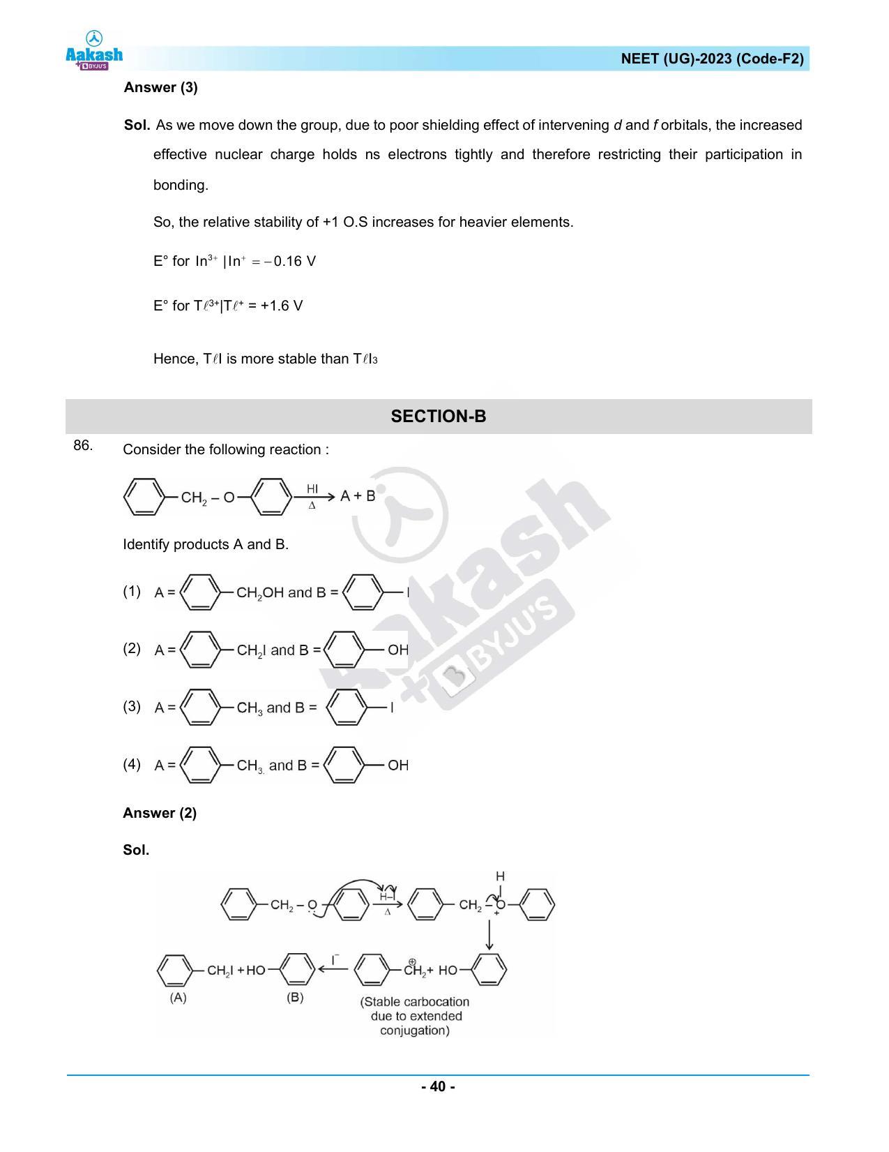 NEET 2023 Question Paper F2 - Page 40