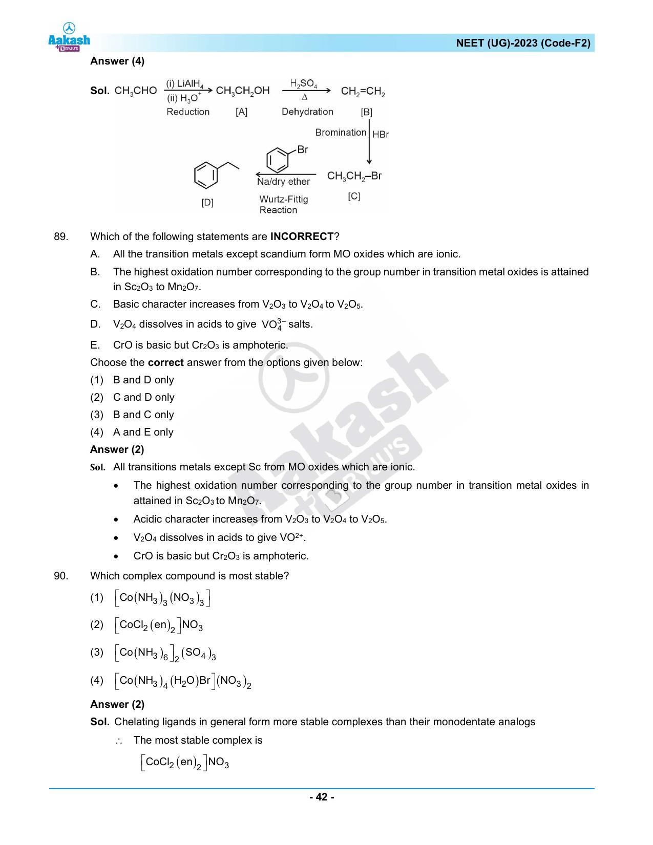 NEET 2023 Question Paper F2 - Page 42