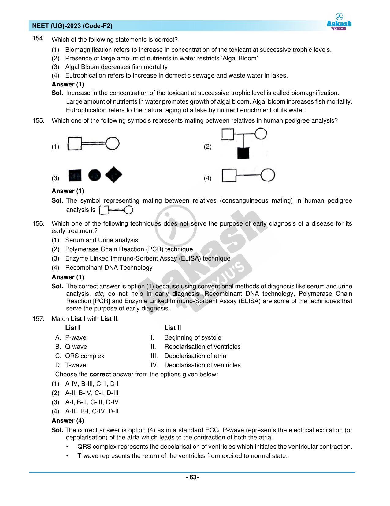 NEET 2023 Question Paper F2 - Page 63