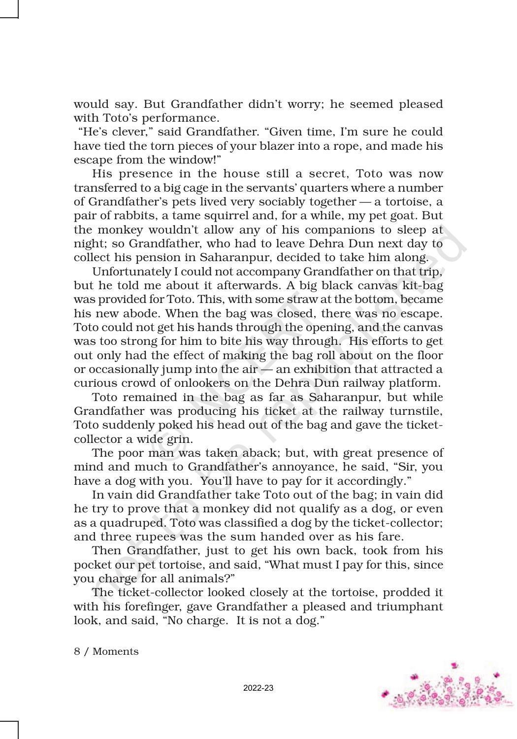 NCERT Book for Class 9 English Moment Chapter 2 The Adventures of Toto - Page 2