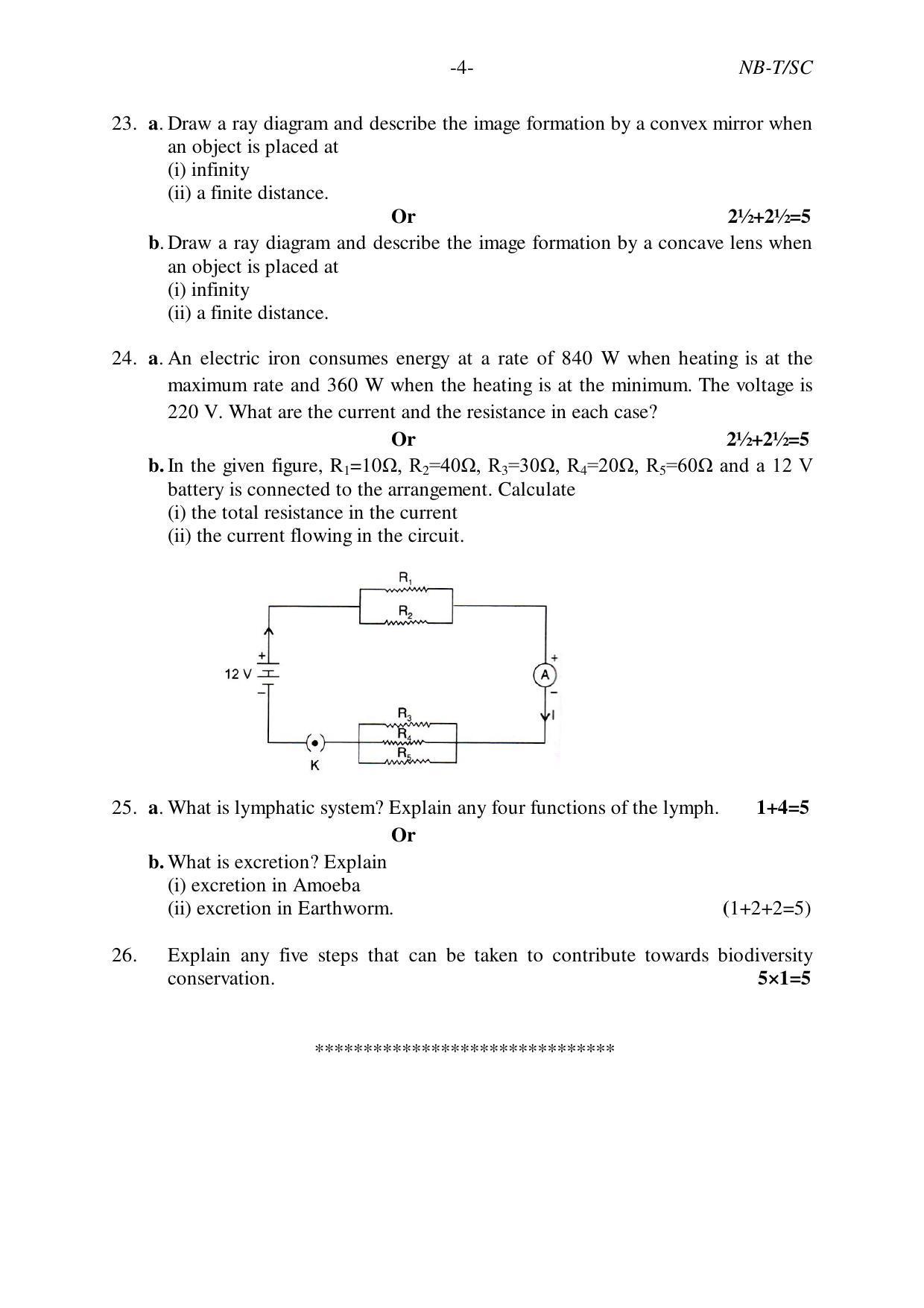 Nagaland Board Class 10 SCIENCE 2019 Question Paper - Page 4