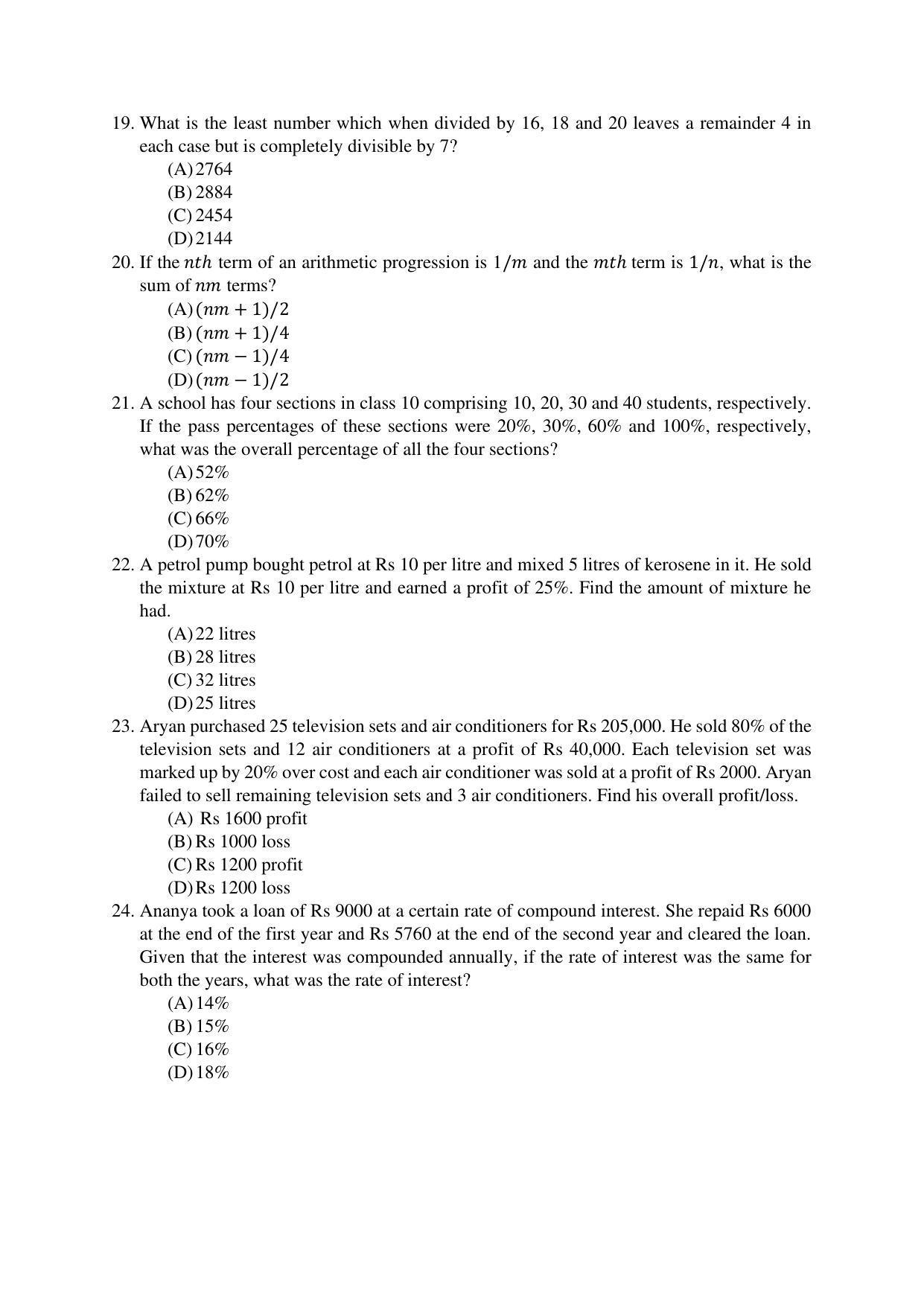 OJEE 2020 MBA Question Paper - Page 4