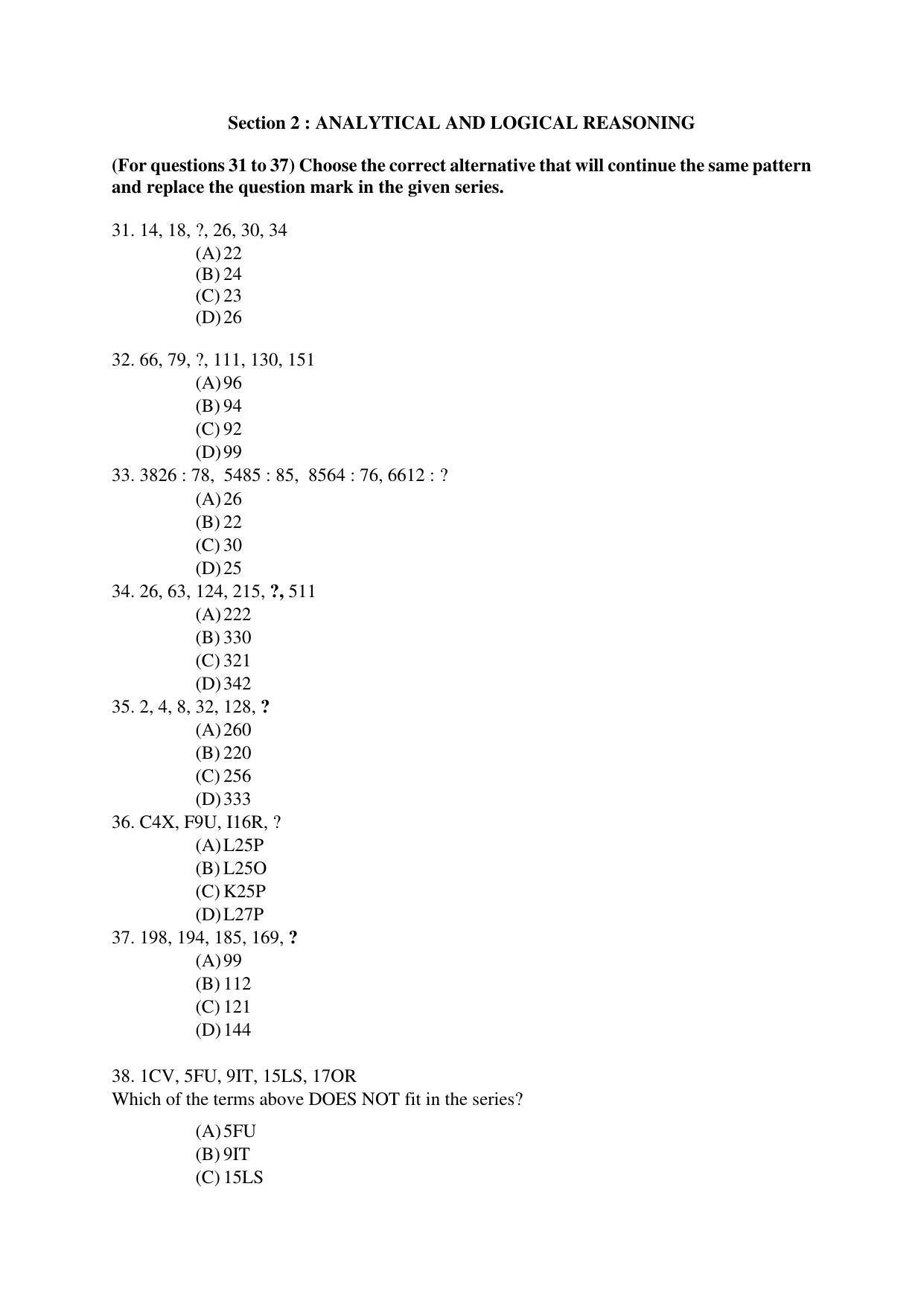 OJEE 2020 MBA Question Paper - Page 6