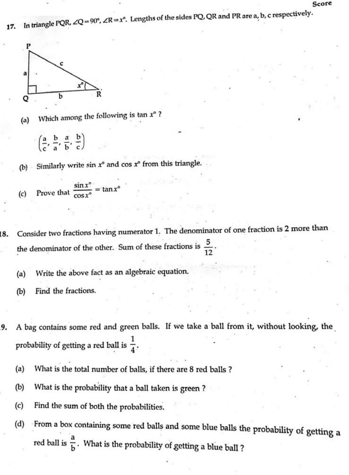 Kerala SSLC 2019 Maths Question Paper .(EM) (Model) - Page 4
