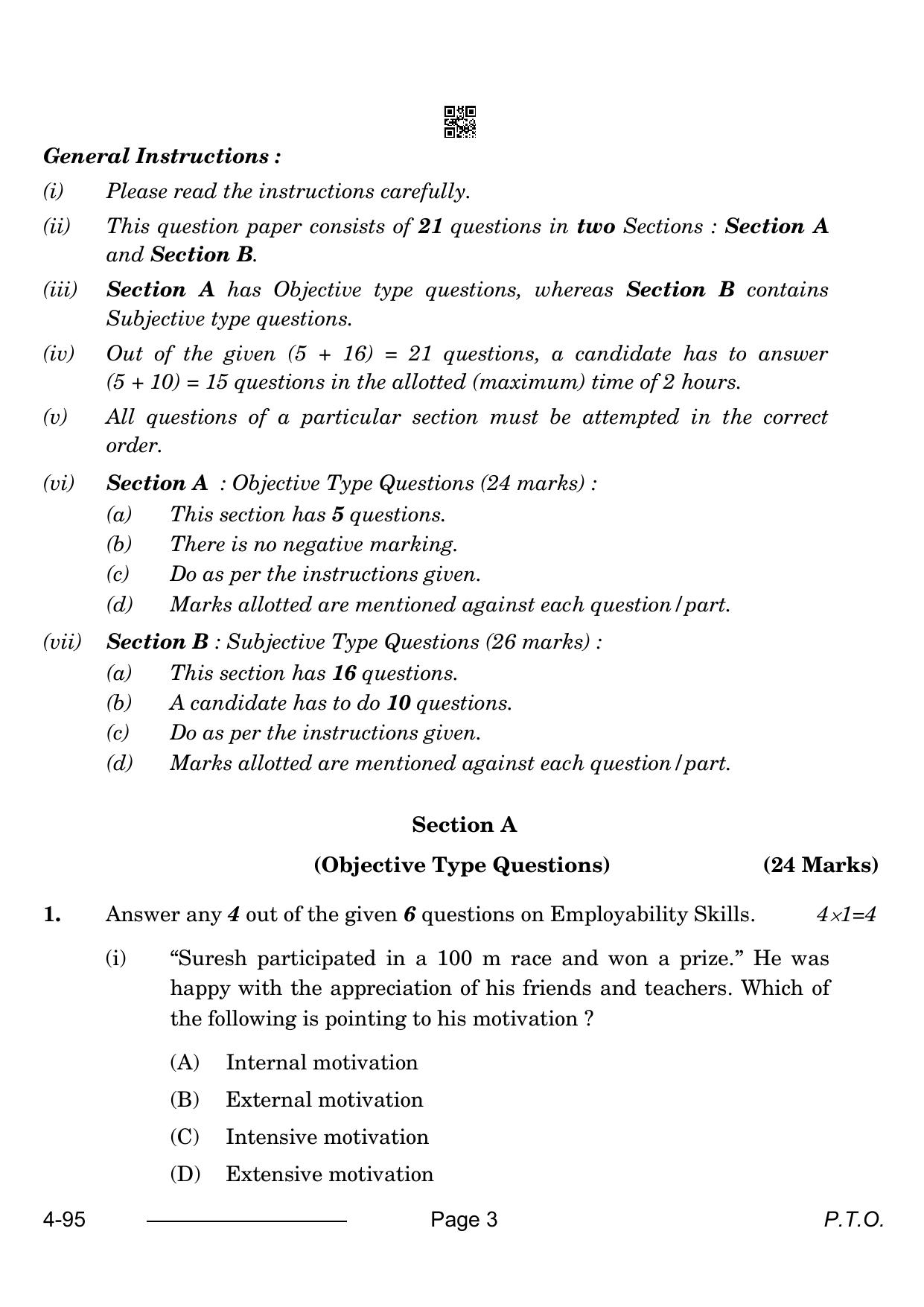 CBSE Class 10 Agriculture 2024 Question Paper - Page 3