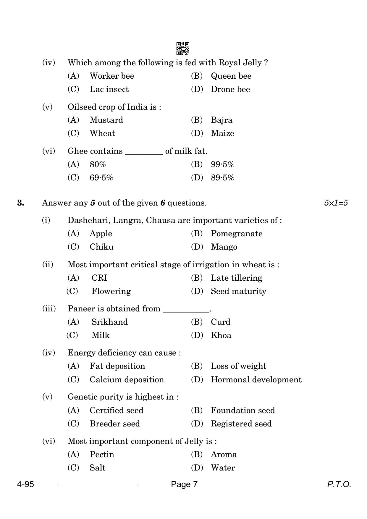 CBSE Class 10 Agriculture 2024 Question Paper - Page 7