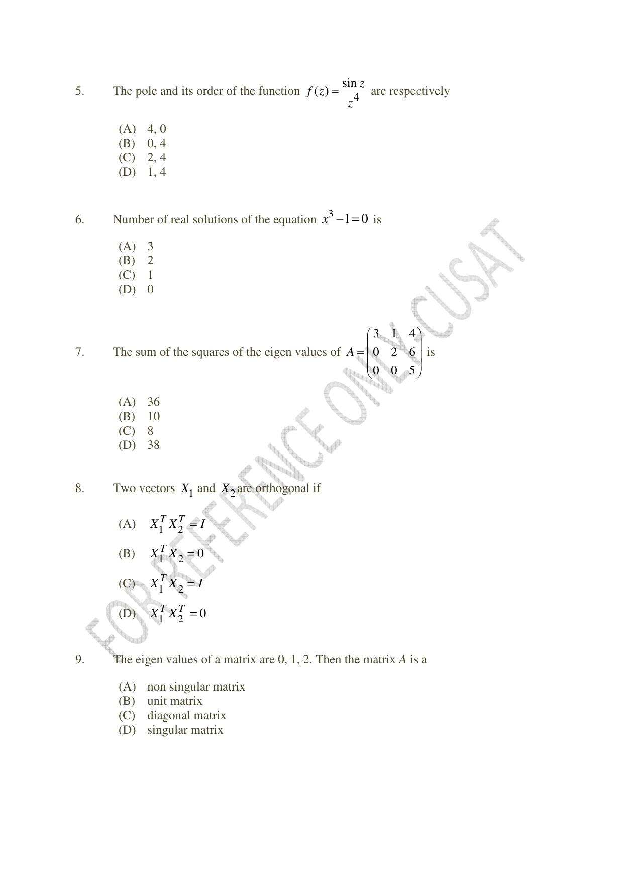 CUSAT CAT 2022 MVoc Pregramme in Mobile Phone Application Development Question Paper - Page 2
