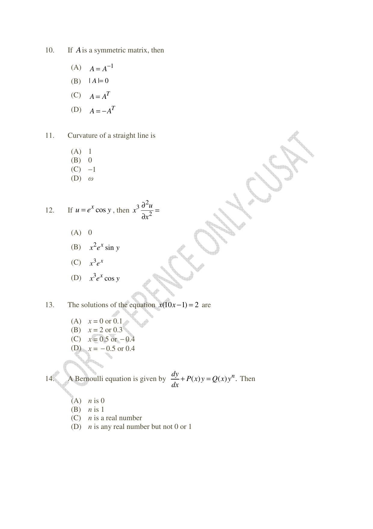 CUSAT CAT 2022 MVoc Pregramme in Mobile Phone Application Development Question Paper - Page 3