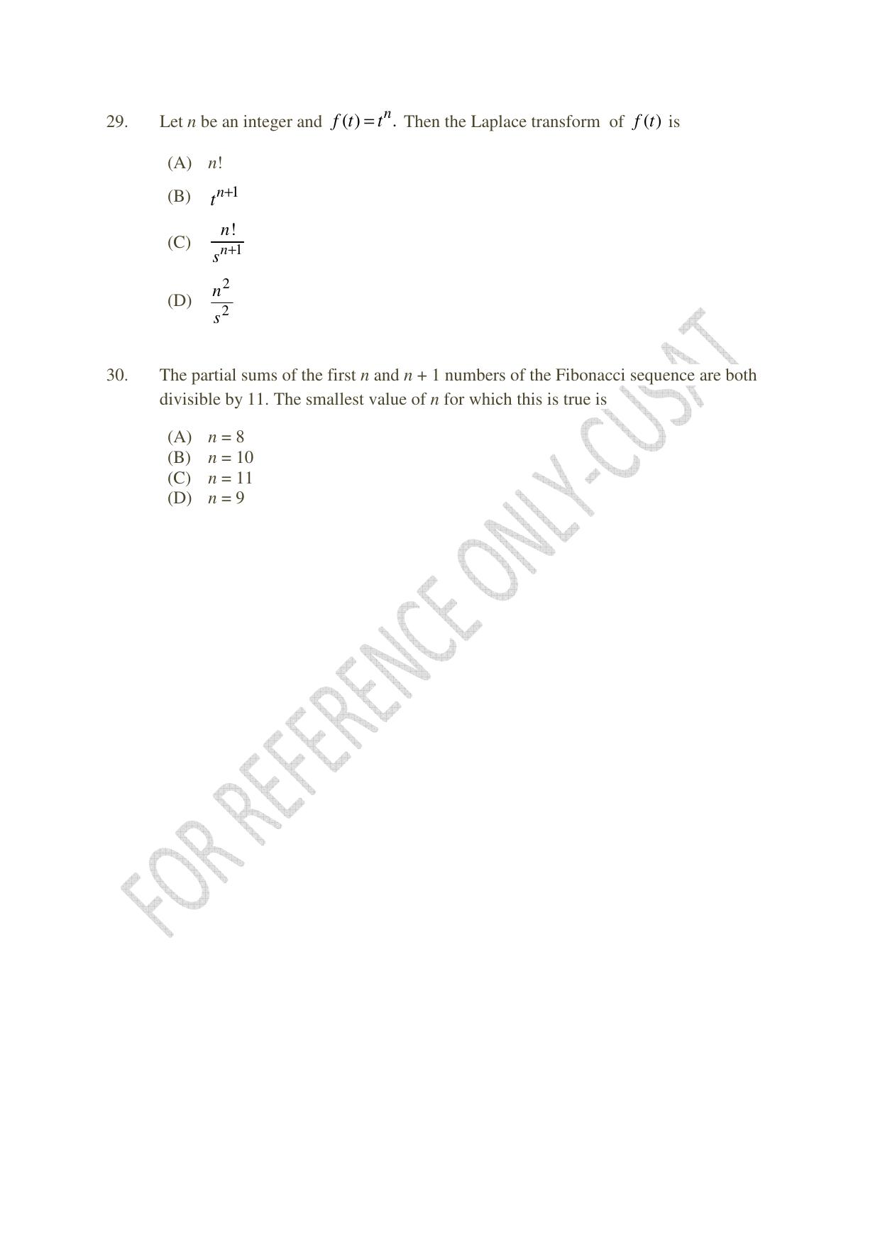 CUSAT CAT 2022 MVoc Pregramme in Mobile Phone Application Development Question Paper - Page 7