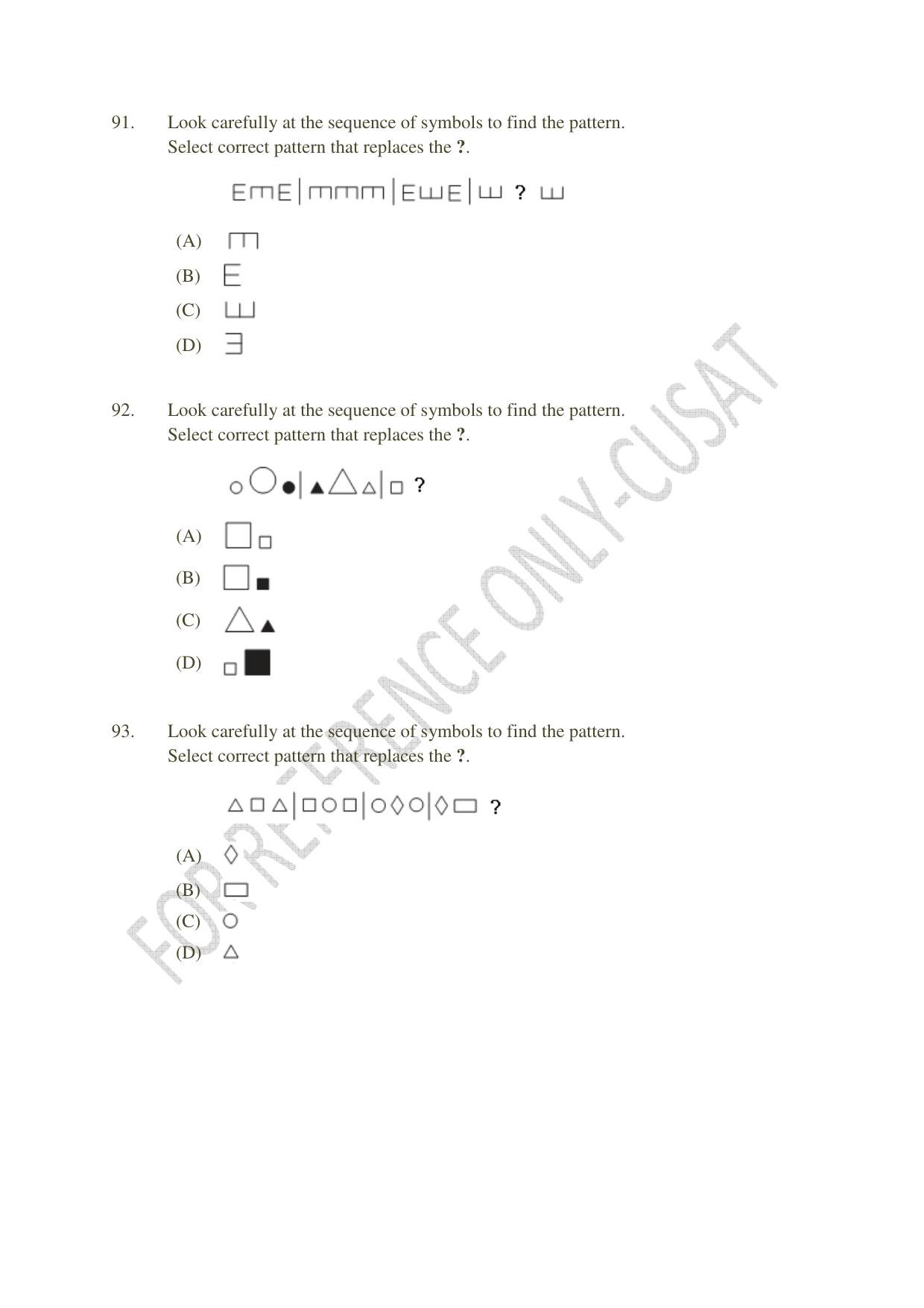 CUSAT CAT 2022 MVoc Pregramme in Mobile Phone Application Development Question Paper - Page 20