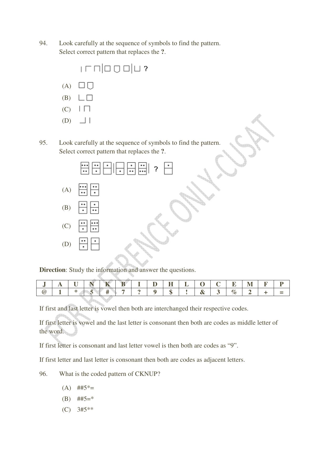 CUSAT CAT 2022 MVoc Pregramme in Mobile Phone Application Development Question Paper - Page 21