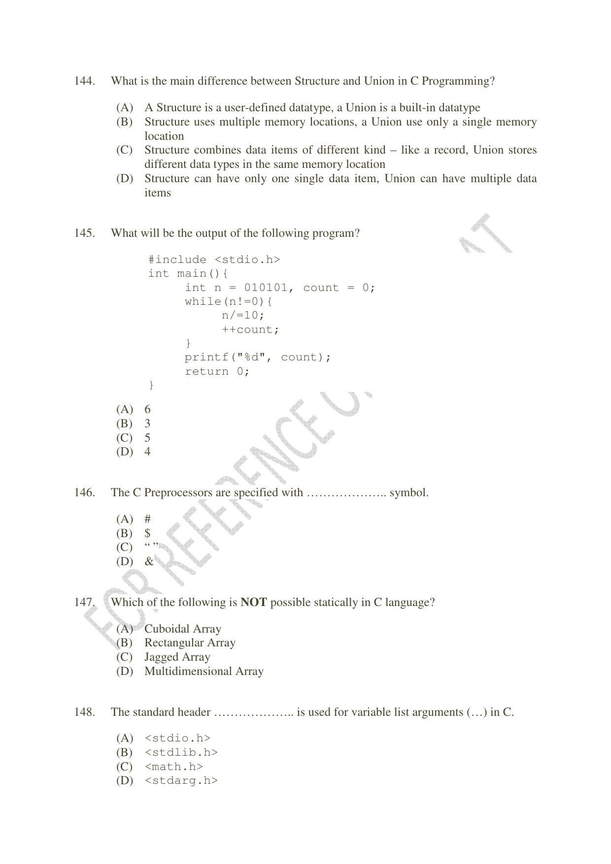 CUSAT CAT 2022 MVoc Pregramme in Mobile Phone Application Development Question Paper - Page 41