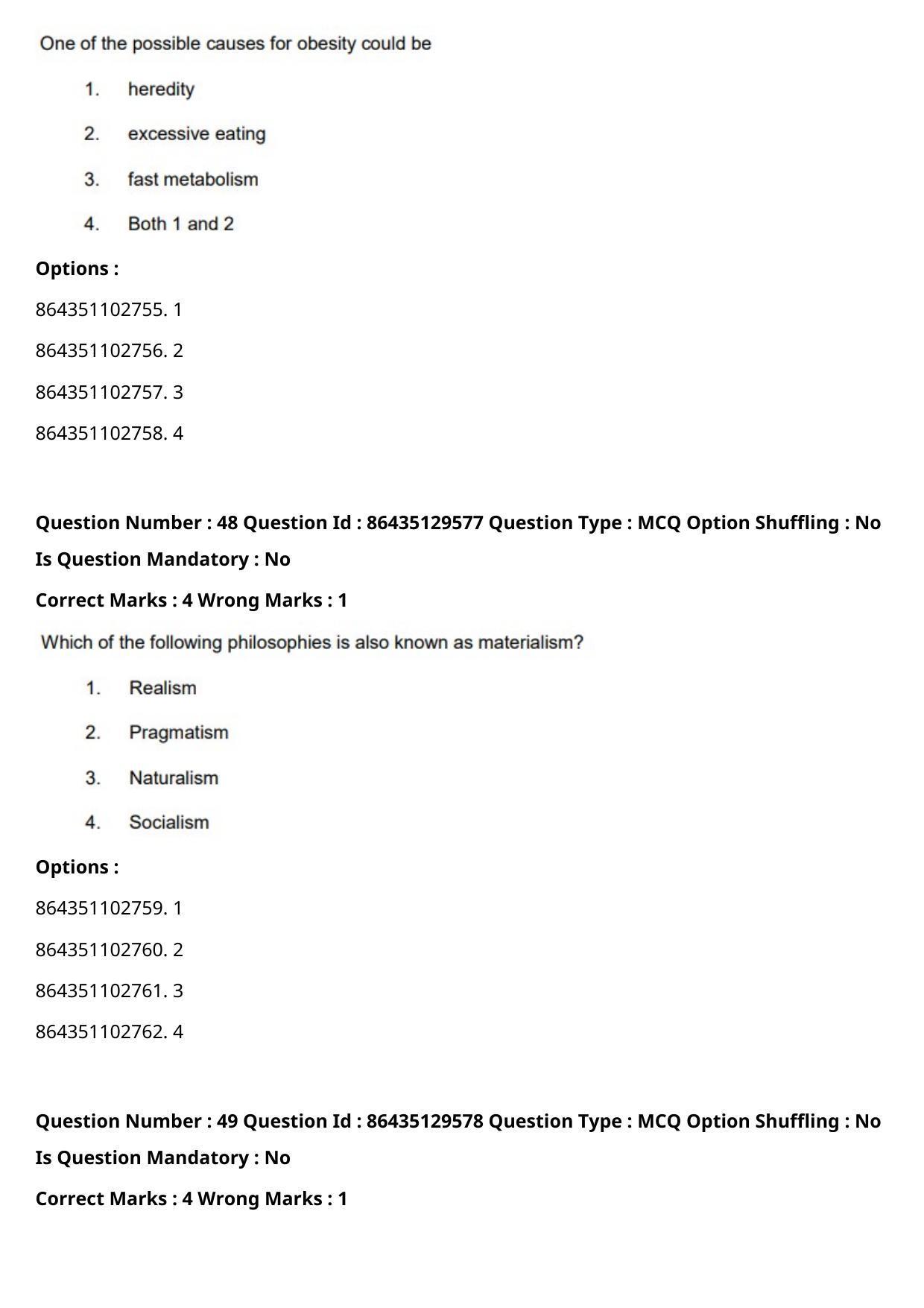 CUET PG 2021 PGQP43 Question Paper - Page 26