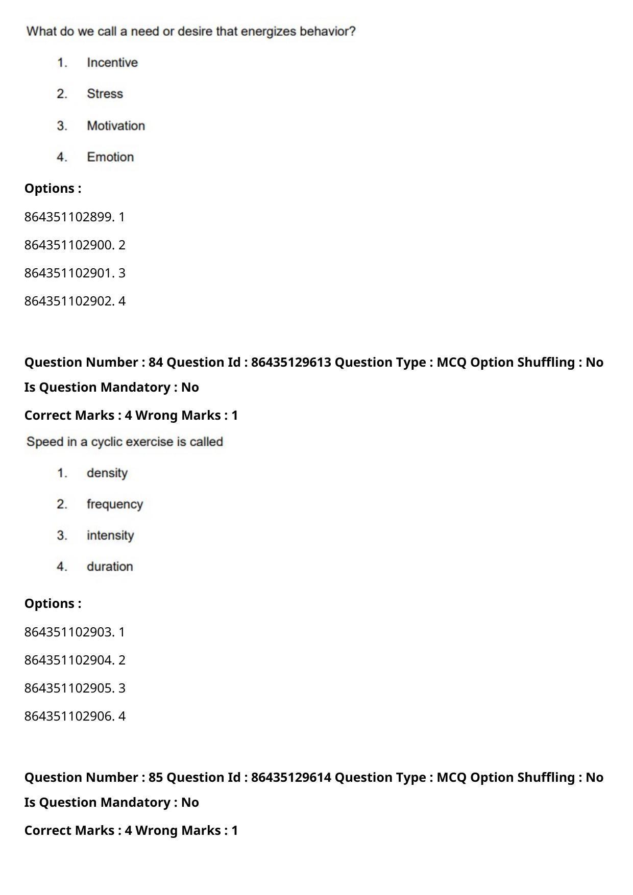 CUET PG 2021 PGQP43 Question Paper - Page 44