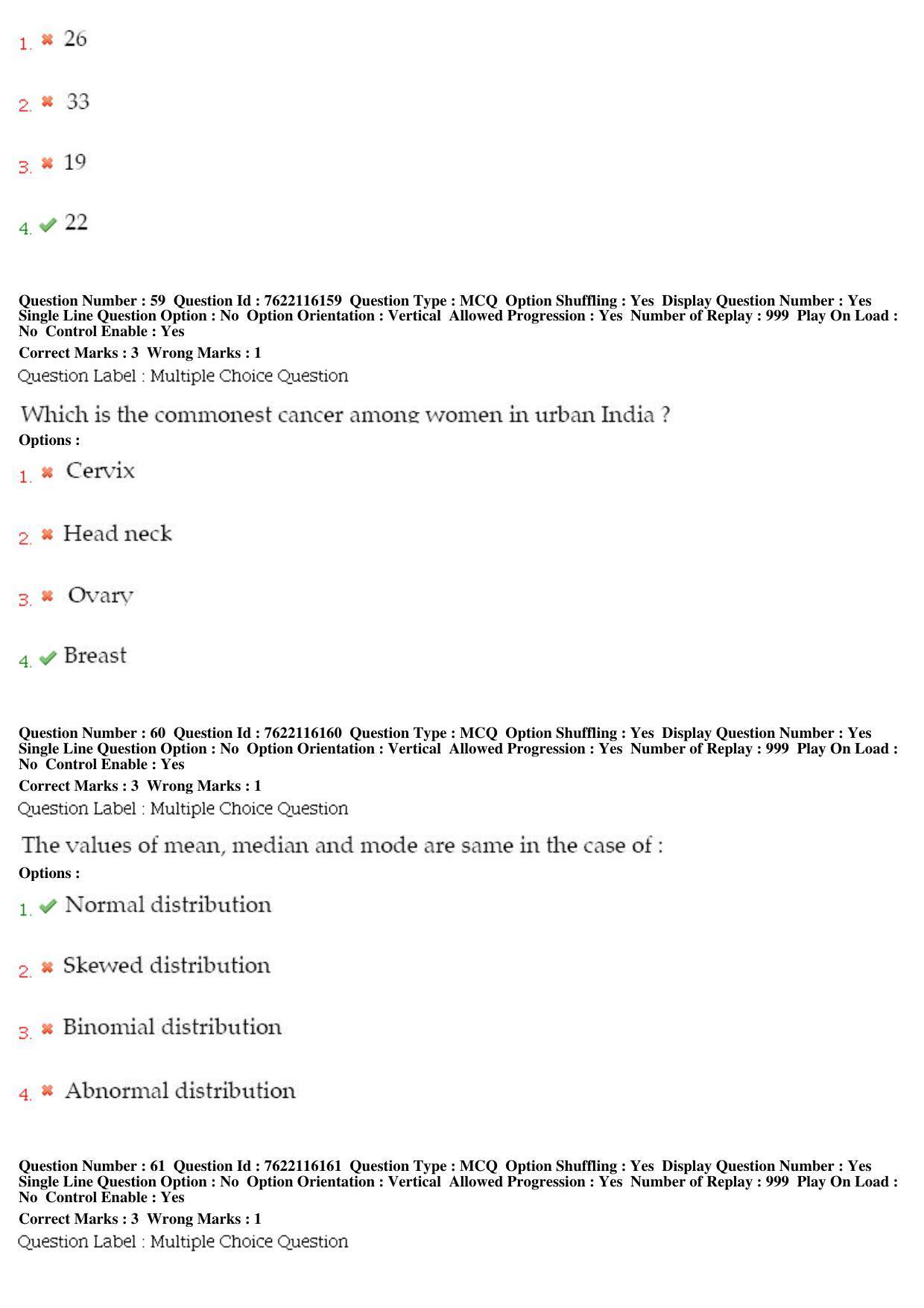 BHU RET Surgical Oncology 2019 Question Paper - Page 29
