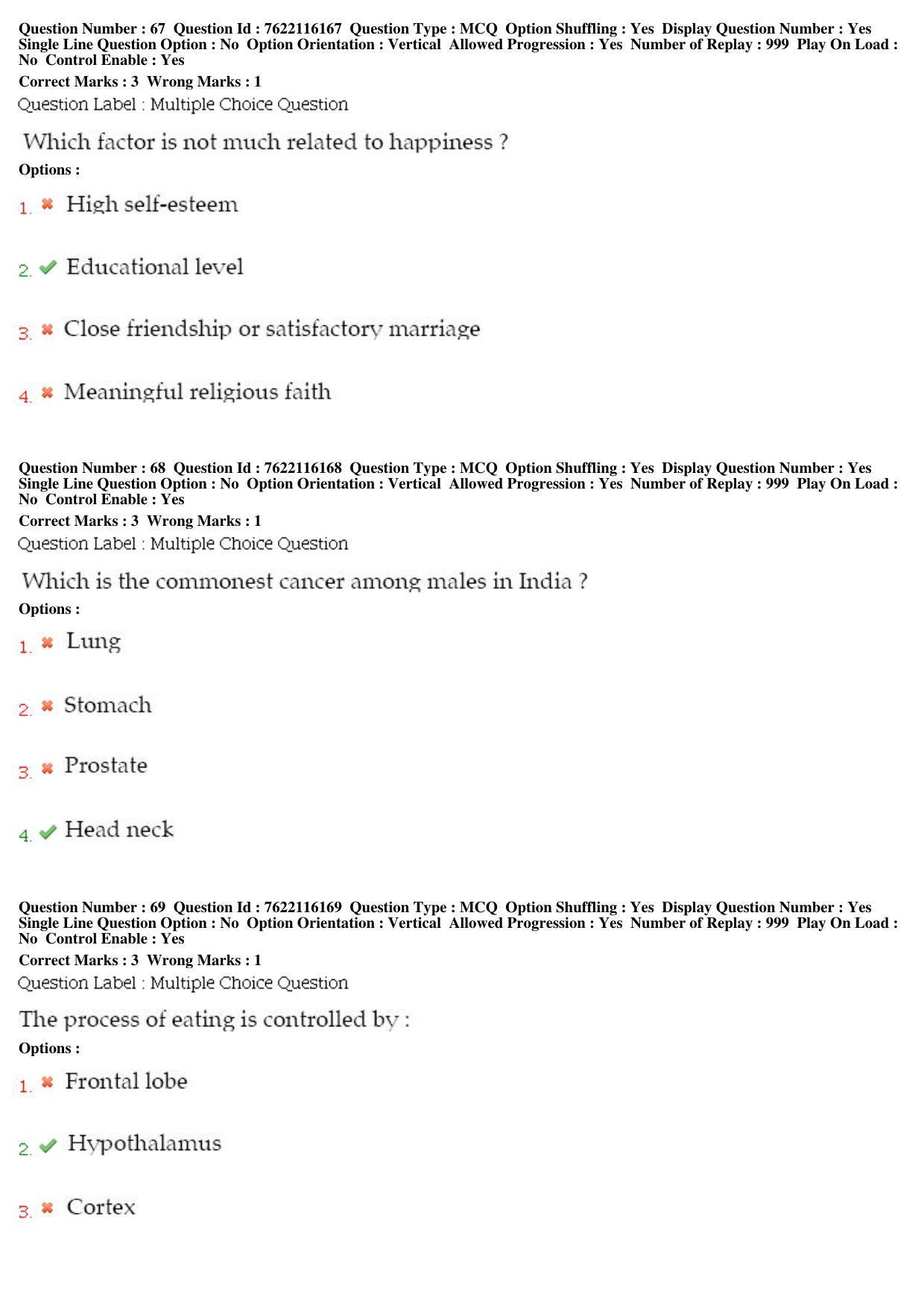 BHU RET Surgical Oncology 2019 Question Paper - Page 32