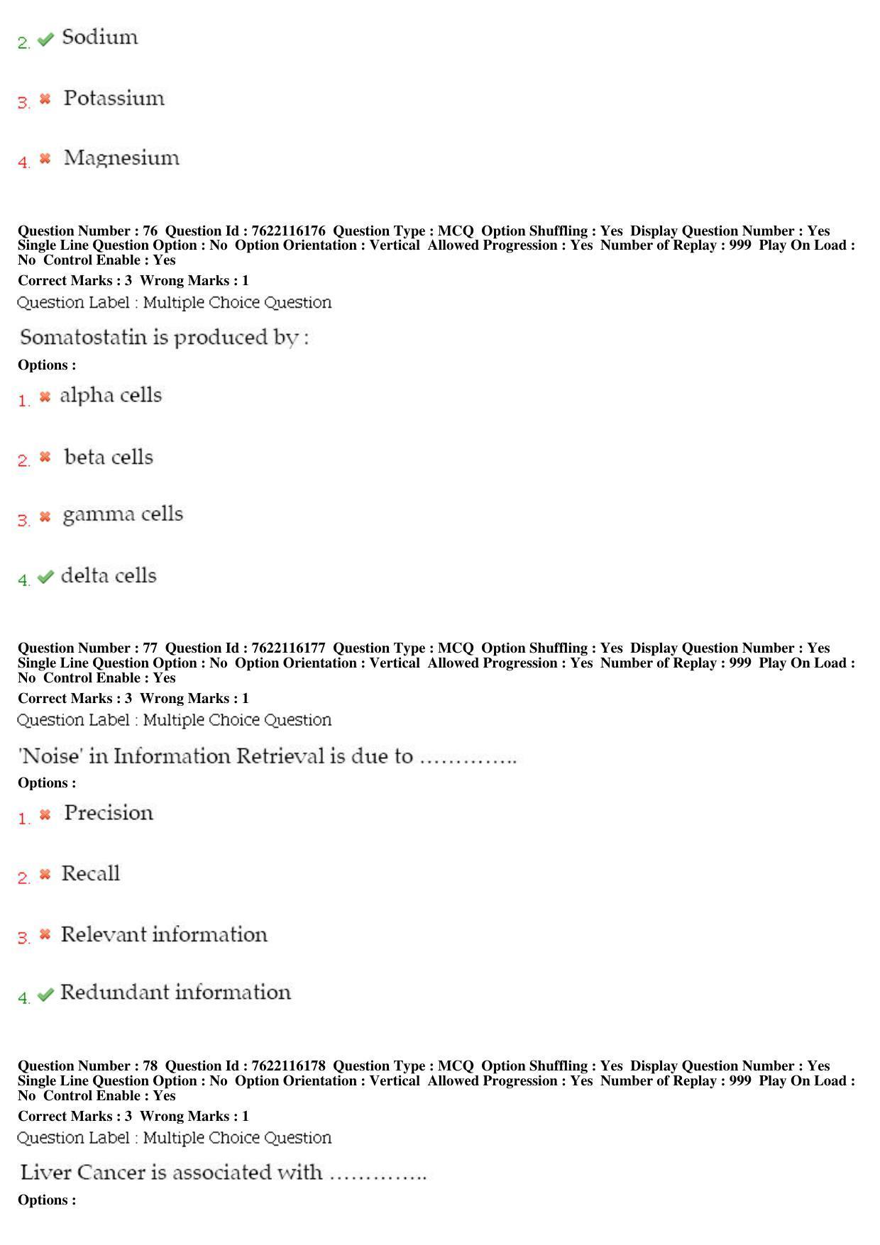 BHU RET Surgical Oncology 2019 Question Paper - Page 35