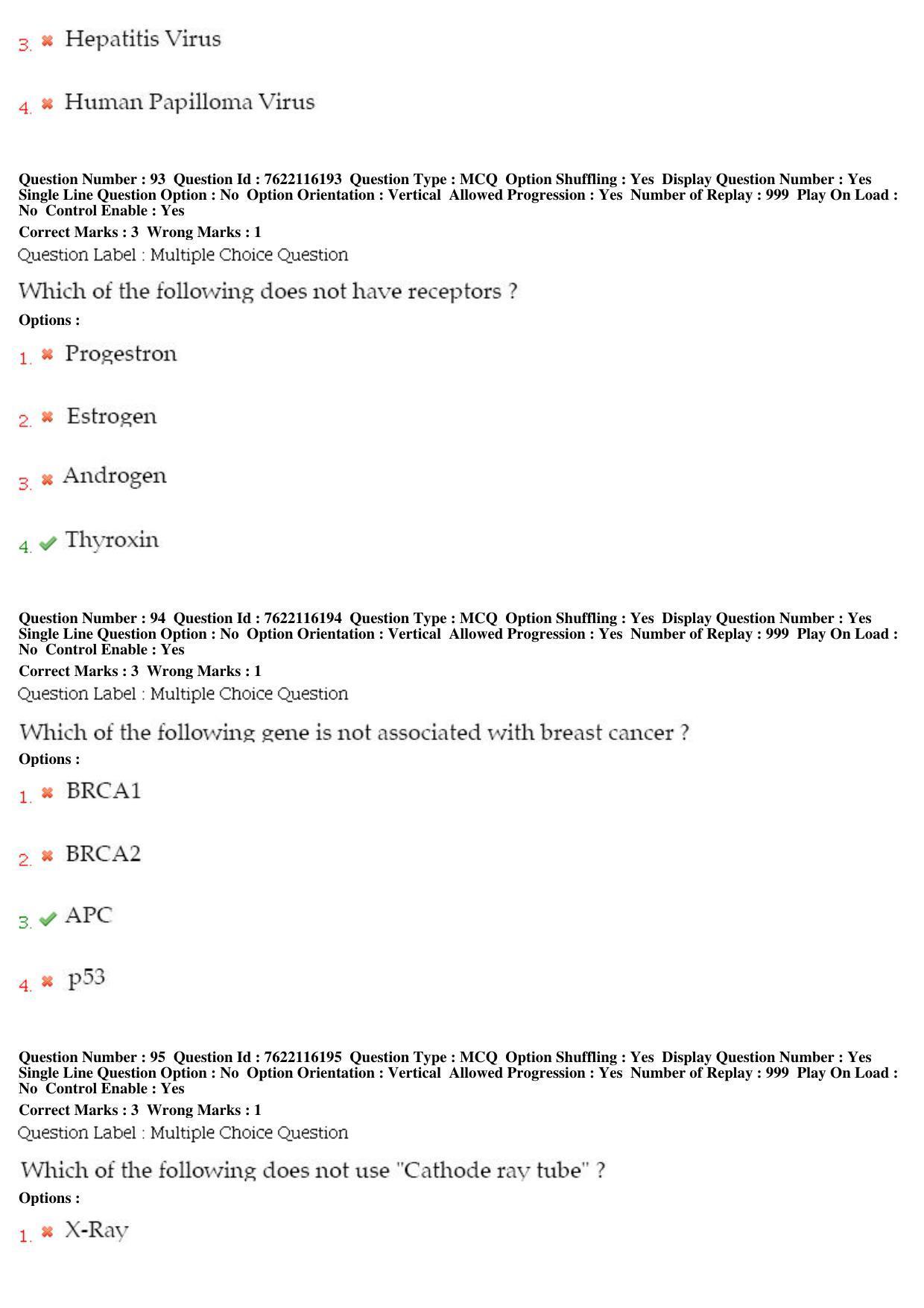 BHU RET Surgical Oncology 2019 Question Paper - Page 41
