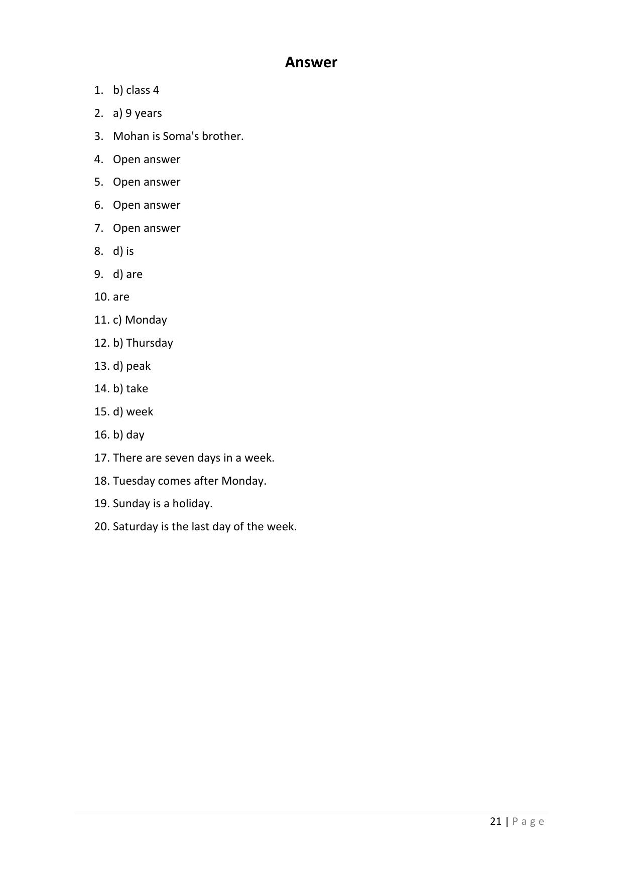 Chhattisgarh Board Class 3 English Question Bank - Page 25
