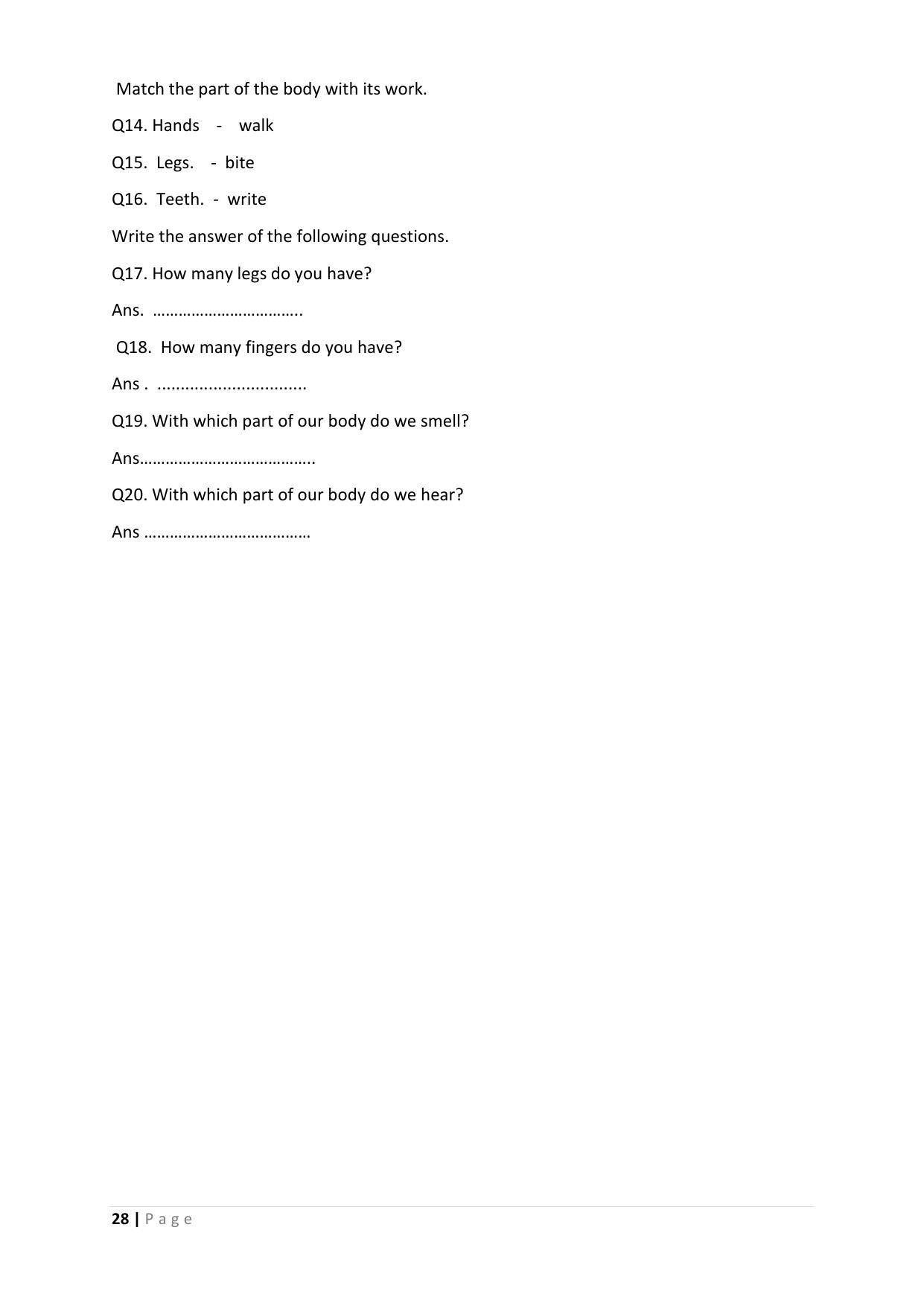 Chhattisgarh Board Class 3 English Question Bank - Page 32